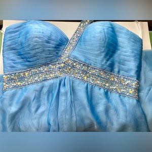 Night Moves Blue/purple prom/bridesmaids dress with beaded accents